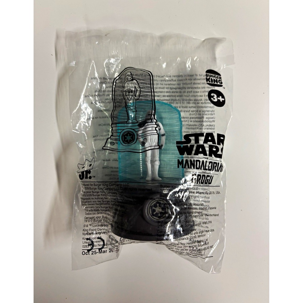 Burger King Star Wars Mandalorian Grogu Kids Meal Toy Sealed Bag 2023